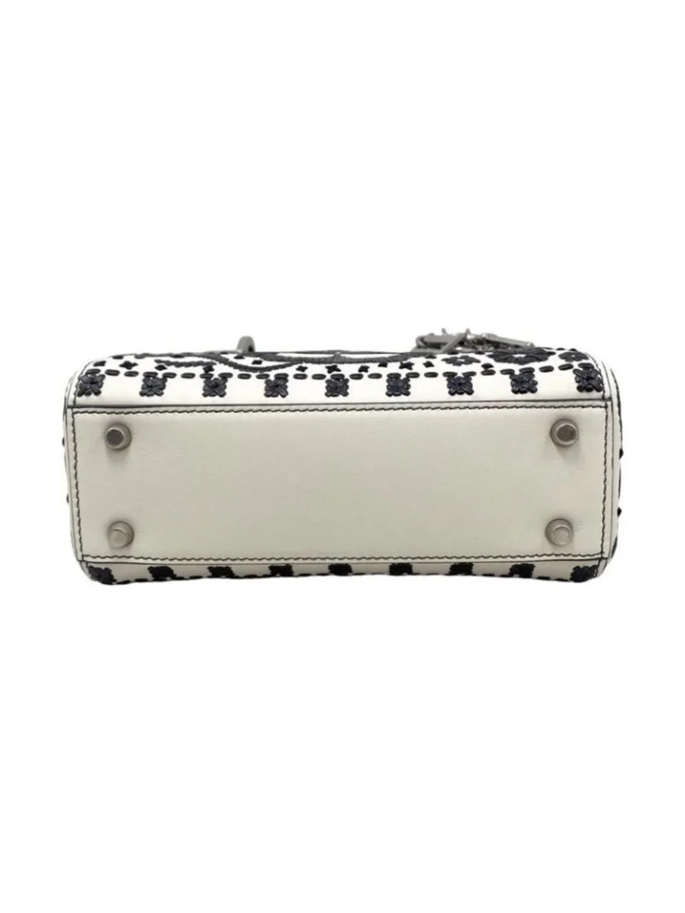 Christian Dior Shoulder Bag Lady Mini Flower Floral Embroidery - Picture 3 of 10